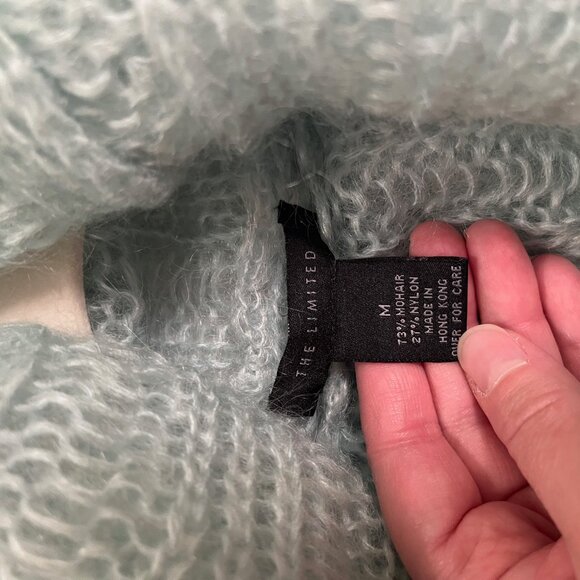 The Limited Ice Blue Mohair Sweater Size M - Picture 4 of 6